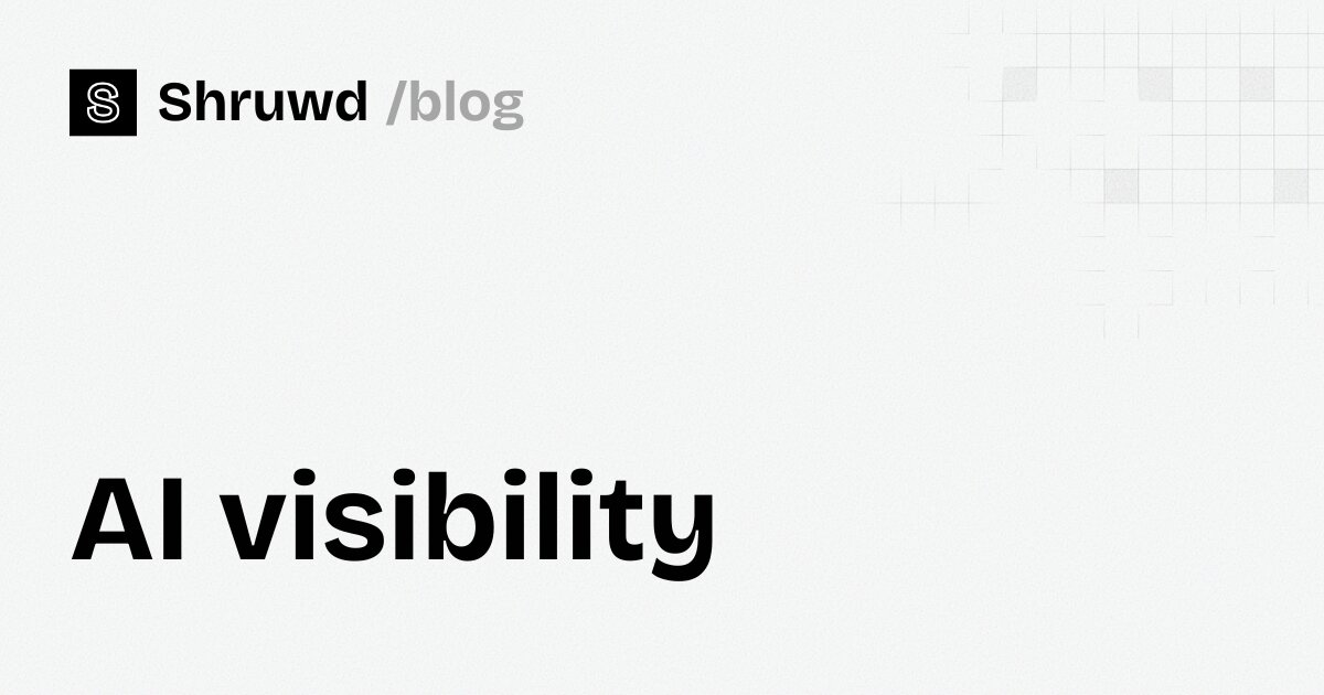 AI visibility: how to measure it, and why one number lies