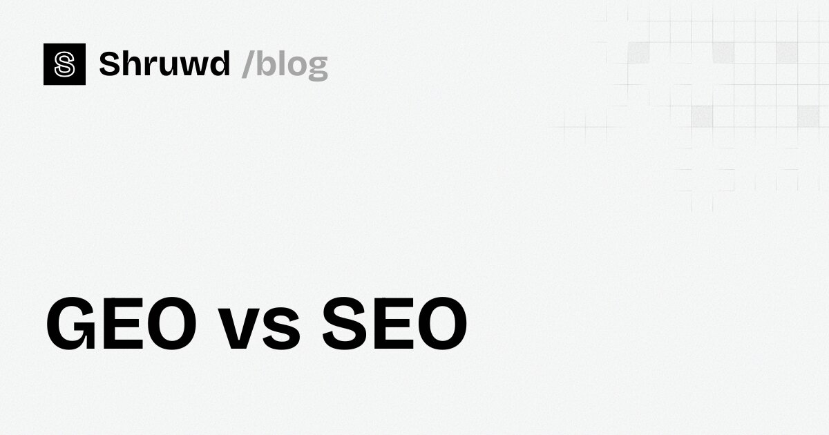 GEO vs SEO: what changed, what didn't, what to do first