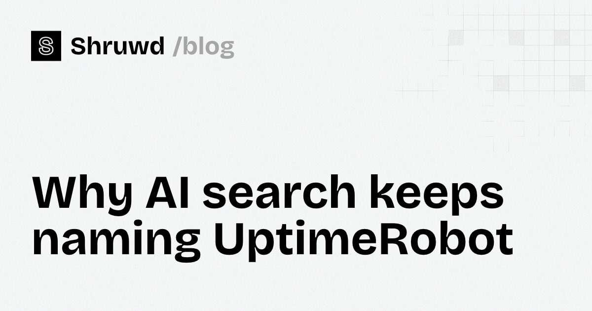 Why AI search keeps naming UptimeRobot